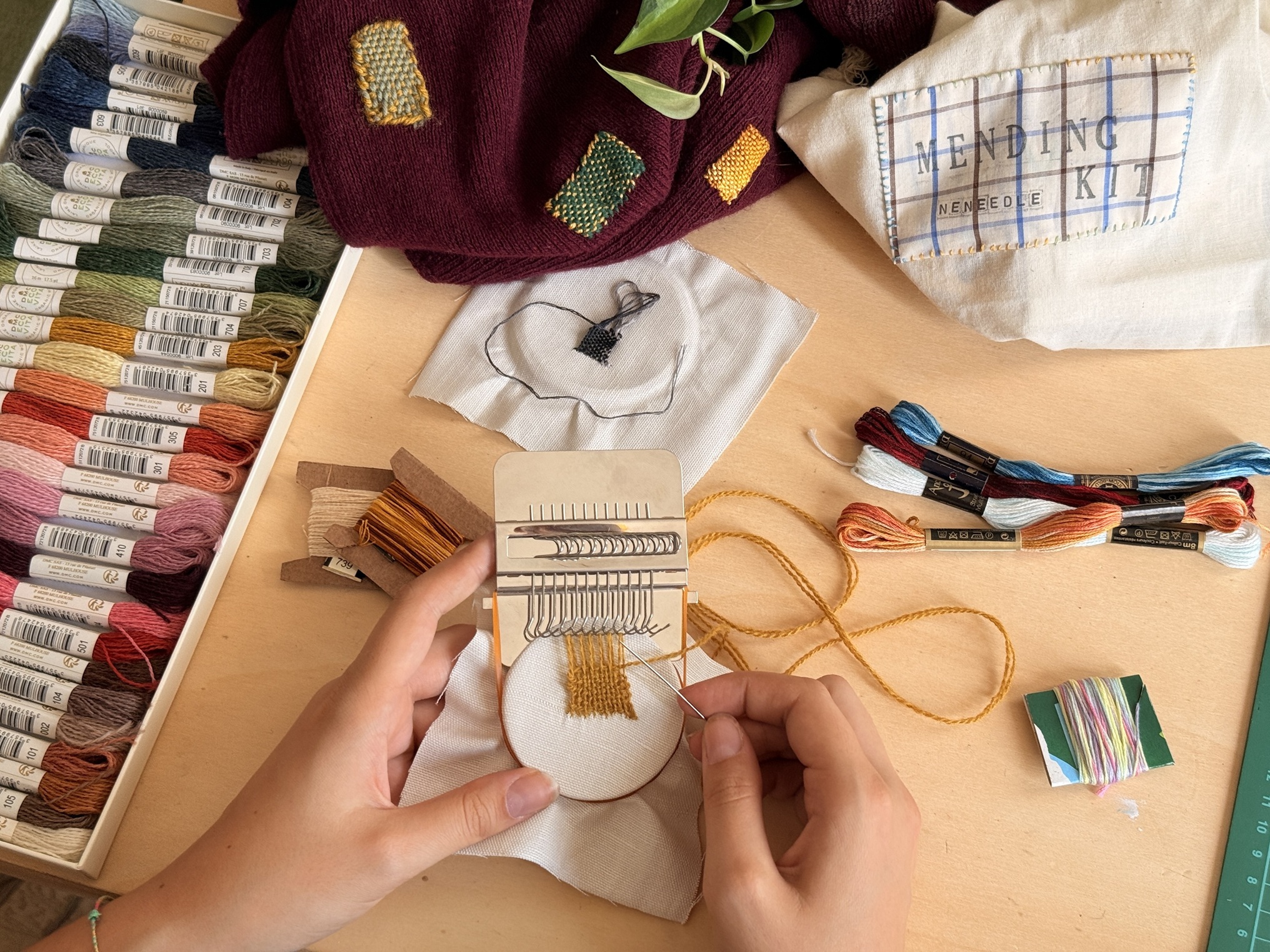 Rammendo visibile con telaio - corso base