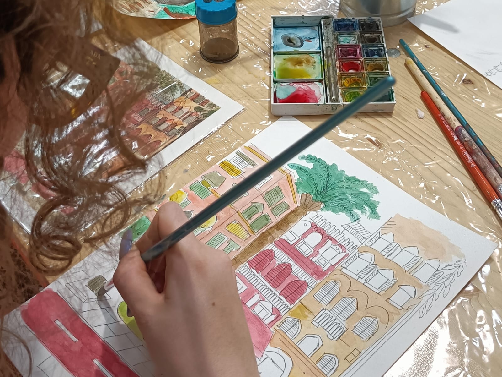 Scorci urbani acquarellati