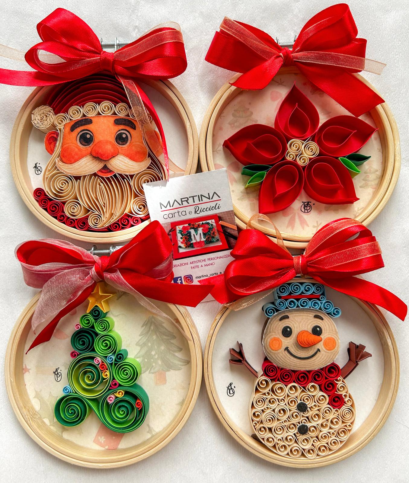 Decorazione natalizia in quilling