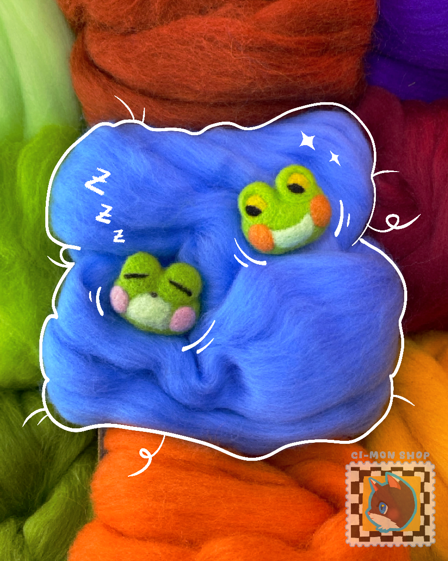 NEEDLEFELT: crea la tua spilla rana!