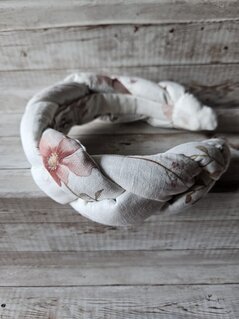 Cerchietto intrecciato in lino